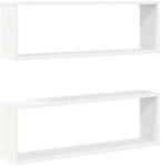 vidaXL W&uuml;rfelregale 2 Stk Wei&szlig; 80x15x26,5 cm Holzwerkstoff 807106