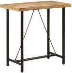 vidaXL Bartisch 110x55x107 cm Massivholz Mango und Eisen