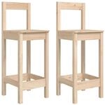 vidaXL Barst&uuml;hle 2 Stk 40x41,5x112 cm Massivholz Kiefer 822142