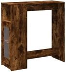 vidaXL Bartisch mit Regal R&auml;uchereiche 101x40x103,5 cm Holzwerkstoff 854368