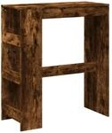 vidaXL Bartisch mit Regal R&auml;uchereiche 90x40x103,5 cm Holzwerkstoff 854377