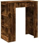 vidaXL Bartisch mit Regal R&auml;uchereiche 95x47x103,5 cm Holzwerkstoff 854386