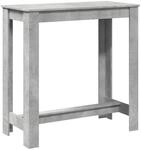 vidaXL Bartisch Betongrau 102x50x103,5 cm Holzwerkstoff 854412
