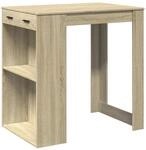vidaXL Bartisch Sonoma-Eiche 102x70x103,5 cm Holzwerkstoff 3309323