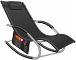 KESSER Sonnenliege Klappbar Ergonomisch Belastbarkeit 150 kg Anthrazit