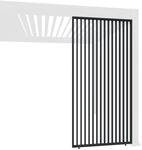 Weide Vertikale Lamellenwand f&uuml;r Weide Pergola 1,23m in Anthrazit aus Aluminium