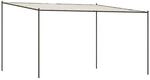 vidaXL Pavillon Wei&szlig; 4x4 m 180 g/m2 Stoff und Stahl