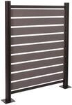 MCW Alu M&uuml;lltonnen-Zaun K57 Grau 130x110x6cm