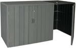 MCW M&uuml;lltonnenbox Erweiterung J28 Grau 117x79x105cm