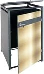MCW 1er M&uuml;lltonnenverkleidung J82 Gold 117x68x80cm