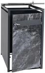 MCW 1er M&uuml;lltonnenverkleidung J82 Marmor-Optik Dunkel 117x68x80cm