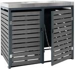 MCW 2er-/4er-M&uuml;lltonnenverkleidung K14 Anthrazit 124x146x102cm
