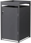 Ml-Design M&uuml;lltonnenbox 1er Pflanzdach 240L 68x80x124 cm Anthrazit