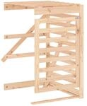 vidaXL Erweiterung f&uuml;r M&uuml;lltonnenbox Massivholz Kiefer