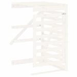 vidaXL Erweiterung f&uuml;r M&uuml;lltonnenbox Wei&szlig; Massivholz Kiefer