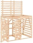 vidaXL M&uuml;lltonnenbox f&uuml;r 2 Tonnen Massivholz Kiefer