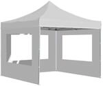 vidaXL Profi-Partyzelt Faltbar mit W&auml;nden Aluminium 3x3m Wei&szlig;