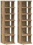 vidaXL Schuhschr&auml;nke 2 Stk Artisan-Eiche 28x27x102 cm Holzwerkstoff 856667