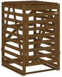 vidaXL M&uuml;lltonnenbox Honigbraun 84x90x128,5 cm Massivholz Kiefer
