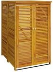 vidaXL M&uuml;lltonnenbox f&uuml;r 1 Tonne 70x89x117 cm Massivholz Akazie