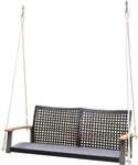 Garden Pleasure H&auml;ngebank Cuneo 57 cm x 79 cm x 120 cm Braun FSC&reg;