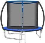 Tectake Trampolin Jumpy &Oslash; 244 cm Gs Zertifiziert Mit Sicherheitsnetz 260 x 260 x