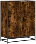 vidaXL Schuhschrank R&auml;uchereiche 75x38x97,5 cm Holzwerkstoff Metall 3300867