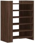 vidaXL Schuhschrank Braun Eichen-Optik 74,5x37,5x100 cm Holzwerkstoff 848436