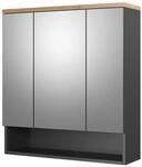 Vicco Badspiegelschrank Eden Anthrazit/Artisan-Eiche 70 x 77 cm