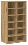 vidaXL Schuhregal Artisan-Eiche 54x34x100,5 cm Holzwerkstoff 855837