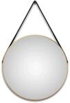 DSK Design LED-Lichtspiegel Silver Barbier &Oslash; 80 cm Gold Rund