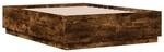 vidaXL Bettgestell R&auml;uchereiche 135x190 cm Holzwerkstoff 3209741