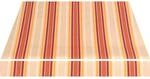 Spettmann Gelenkarmmarkise Star Fix B 400 cm x T 300 cm Orange-Rot Gestreift