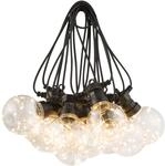 Globo LED-Lichterkette Almaga 10-flammig Schwarz