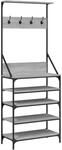 vidaXL Kleiderst&auml;nder mit Schuhablage Grau Sonoma 70x34x184 cm 837875