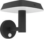 Eglo Solar LED-Wandleuchte Dreoli Schwarz mit Sensor