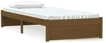 vidaXL Massivholzbett Honigbraun 75x190 cm 2FT6 Small Single1273739