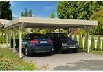 Skan Holz Flachdach-Doppelcarport Spessart 611 cm x 846 cm