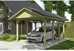 Satteldach-Carport Wallgau 380 x 600 cm Dachlattung
