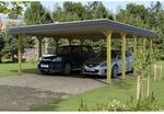 Skan Holz Carport Spreewald 585 cm x 741 cm schwarze Blende