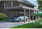 Carport Friesland Schiefergrau 397 x 708 cm mit EPDM-Dach