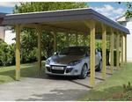 Skan Holz Carport Spreewald 345 cm x 893 cm schwarze Blende