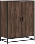 vidaXL Schuhschrank Eichen-Optik 75x38x97,5 cm Holzwerkstoff Metall 3300869