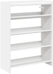 vidaXL Schuhregal Wei&szlig; 60x25x81 cm Holzwerkstoff 859878