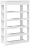 vidaXL Schuhregal Wei&szlig; 60x30x98 cm Holzwerkstoff 859923