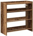 vidaXL Schuhregal Altholz-Optik 60x25x62 cm Holzwerkstoff 859894