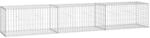 vidaXL Gabionenwand mit Abdeckung 300x50x50 cm Verzinkter Stahl 143591