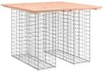 vidaXL Gartenbank aus Gabionen Massivholz Douglasie 100x102x72 cm