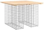 vidaXL Gartenbank aus Gabionen 100x102x72 cm Massivholz Kiefer
