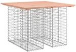 vidaXL Gartenbank aus Gabionen 100x102x72 cm Massivholz Douglasie